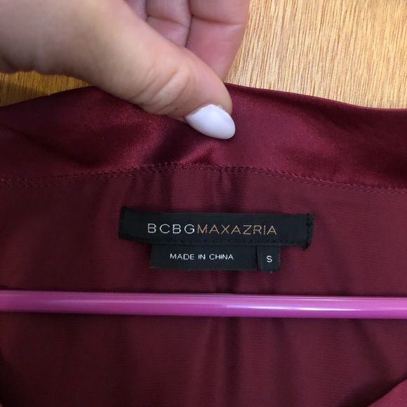 BCBGMaxAzria Red Satin Dress - Picture 3 of 5